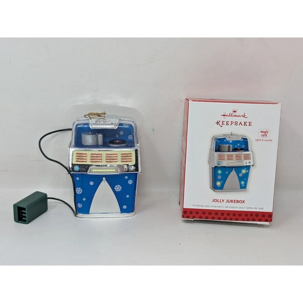 Hallmark‎ Keepsake Jolly Jukebox 2013 Christmas Ornament With Light & Sound Y2K